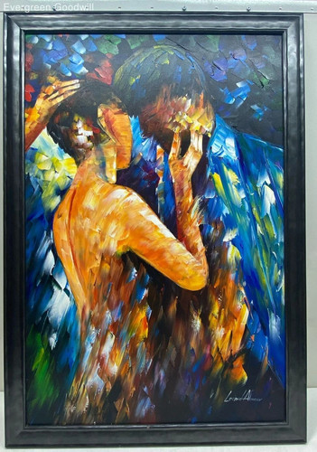Oil canvas painting by - on,