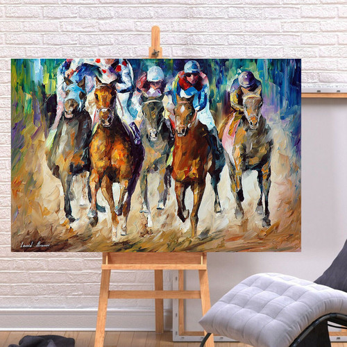 Leonid afremov winner - winner, 30"x24"