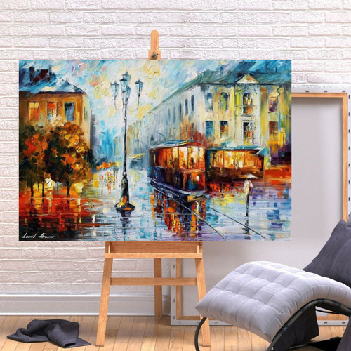 Leonid afremov rainy - afremov, old
