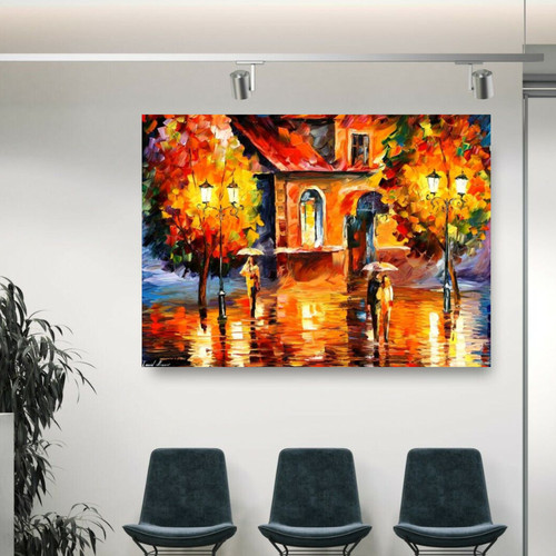 Leonid afremov rain impression - afremov,