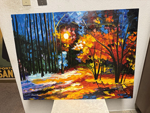 Leonid afremov signed - afremov, abstract