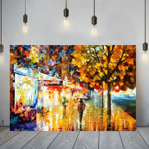 Leonid afremov city - city, movement