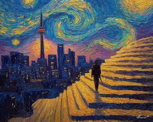 Leonid afremov stairway - afremov, to