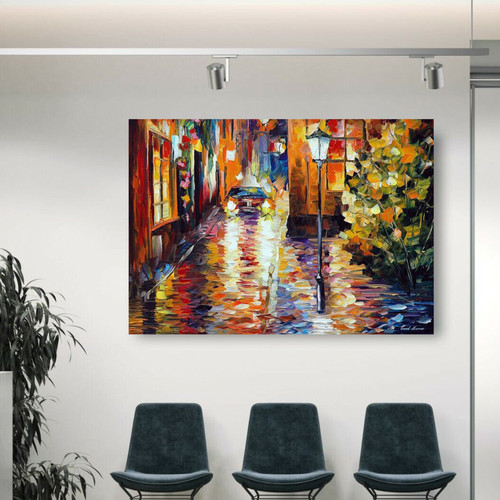 Leonid afremov paying visit - paying, a