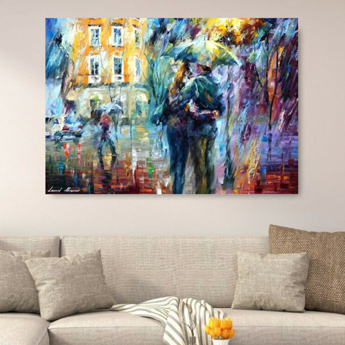 Leonid afremov city rain - leonid,